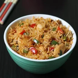 Chicken fried rice Schezwan